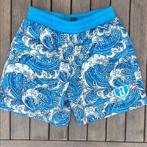 Baseball Lifestyle kids Blue Wave Patterned Shorts